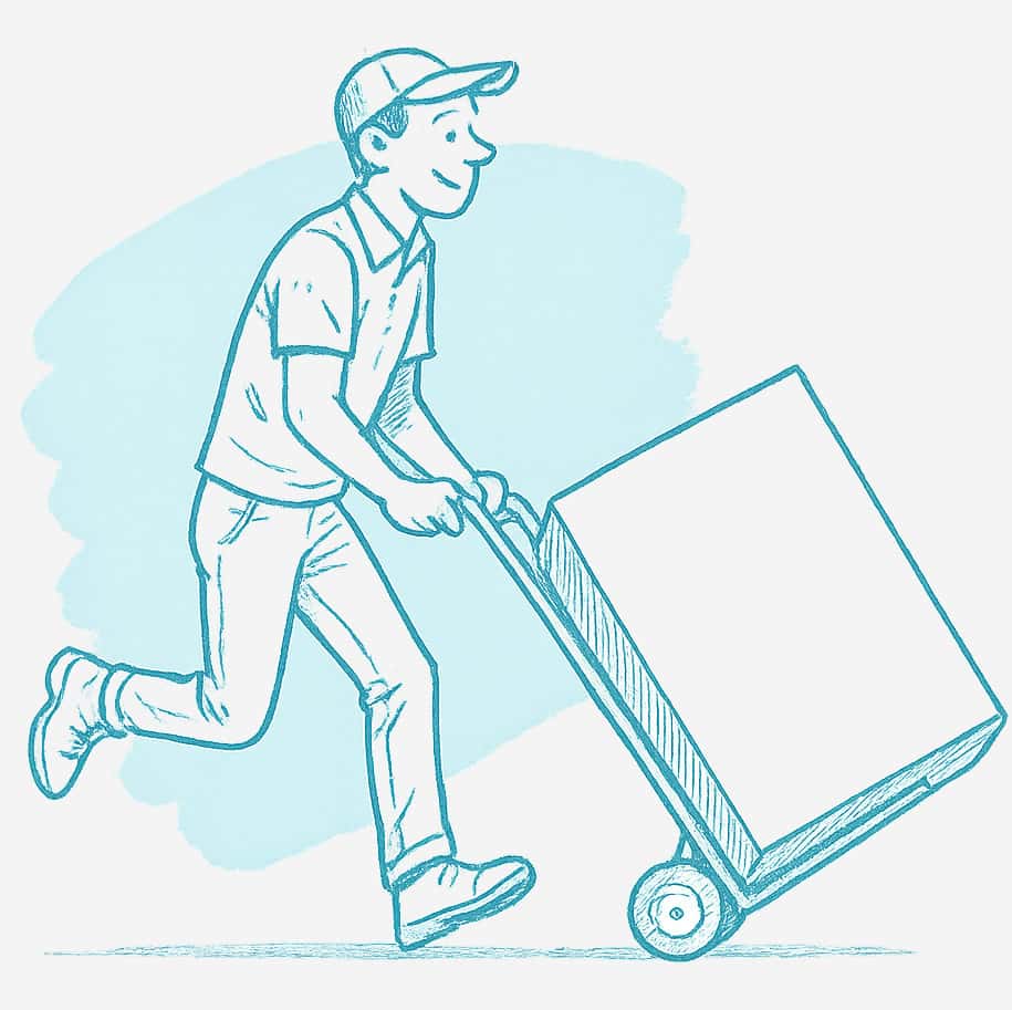 Entruempelung Schkeuditz Illustration Transport
