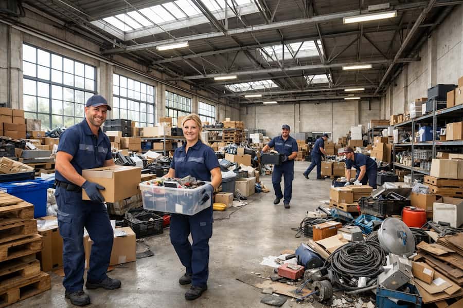Gewerbliche Entruempelung Leipzig Lagerhalle